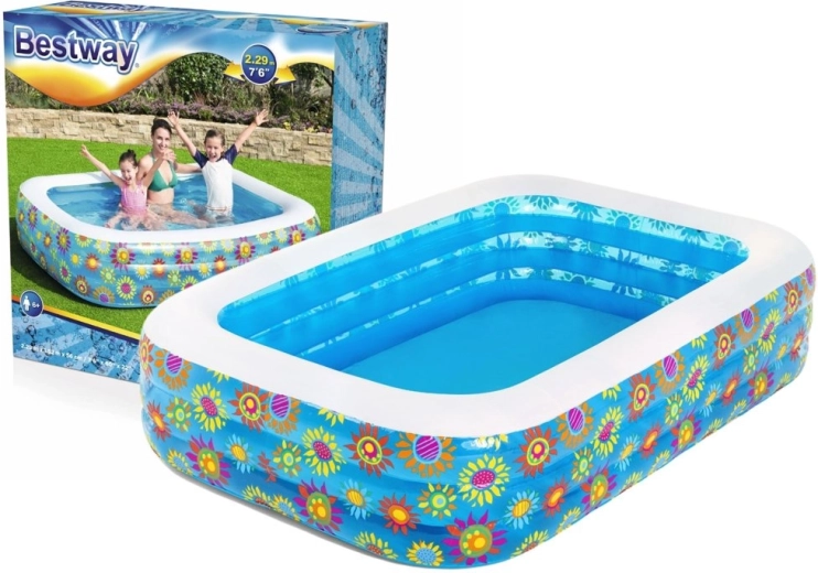 Bestway piscină familială gonflabilă cu model floral