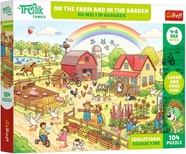 Puzzle pentru copii Edu 104 piese La țară și în grădină