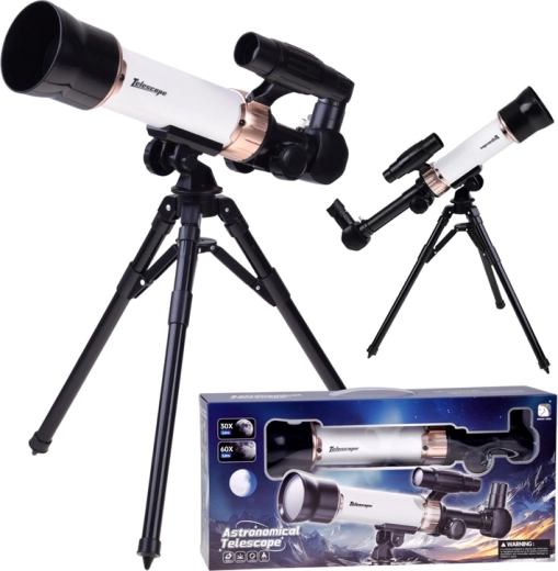 Telescop astronomic pentru copii 30x/60x cu trepied și vizor