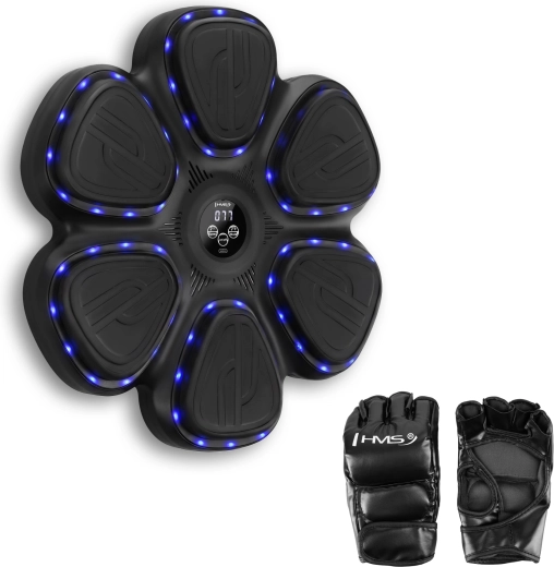Țintă electronică de box HMS cu LED și Bluetooth, inclusiv mănuși