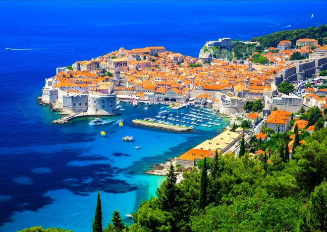 Puzzle Orașul Vechi Dubrovnik, Croația 1000 piese