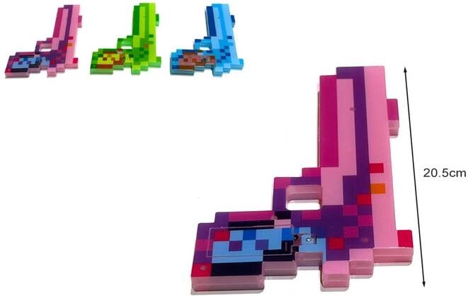 Pistolă pentru copii Gazelo Pixel cu efecte luminoase și sonore