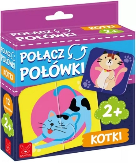 Puzzle de potrivire – pisicuțe vesele