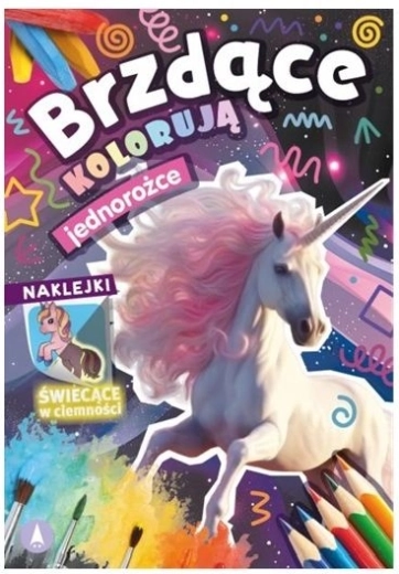 Brzdiții colorează: Unicorni – autocolante care strălucesc în întuneric