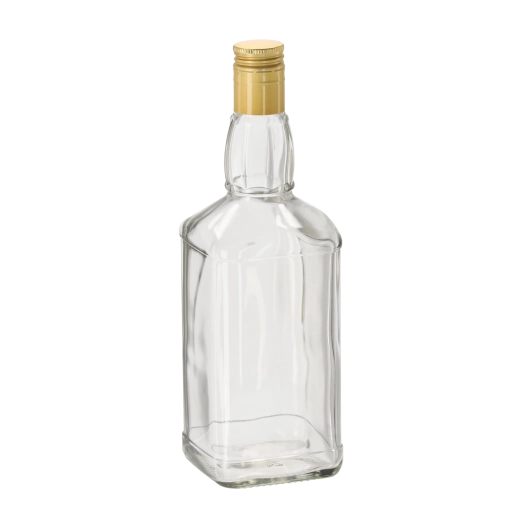 sticlă de sticlă pentru whisky 700 ml cu capac metalic filetat