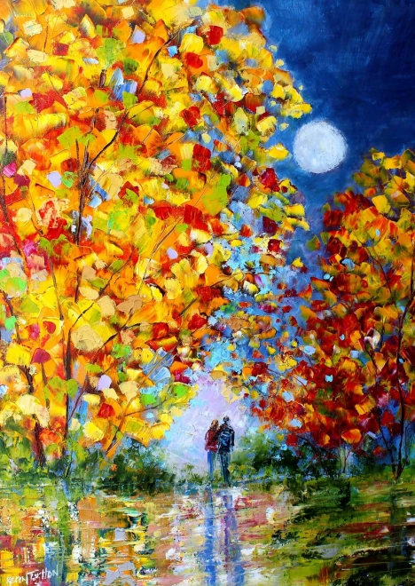 Puzzle Luna de toamnă 1000 piese ENJOY