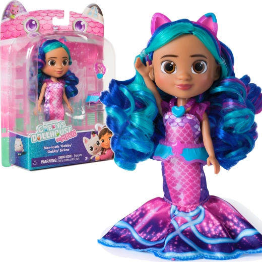 Set Gabby's Dollhouse Movie mer-tastic Gabby – păpușă cu accesorii