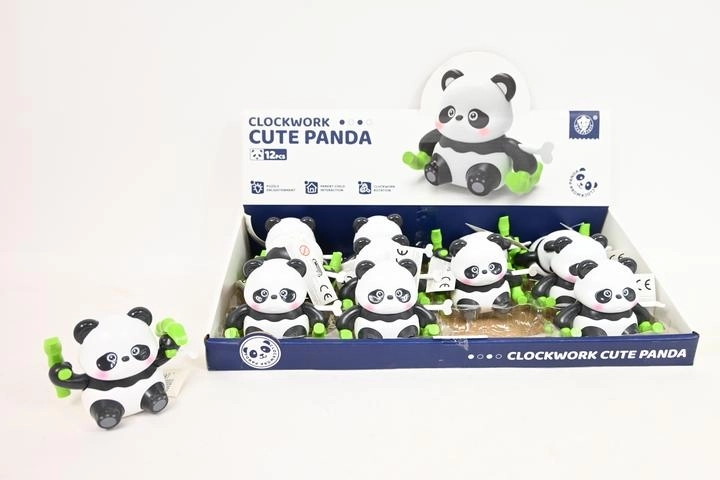 Panda cu mecanism de întoarcere – jucărie mecanică (12 buc. în display)