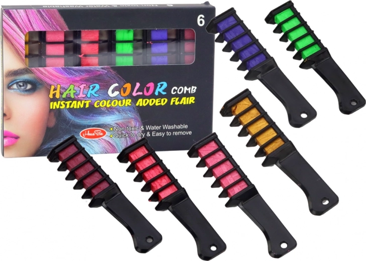Set pentru colorarea părului – 6 crete strălucitoare
