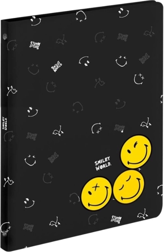 Biblioraft A4 cu 4 inele SMILEY WORLD din polipropilenă