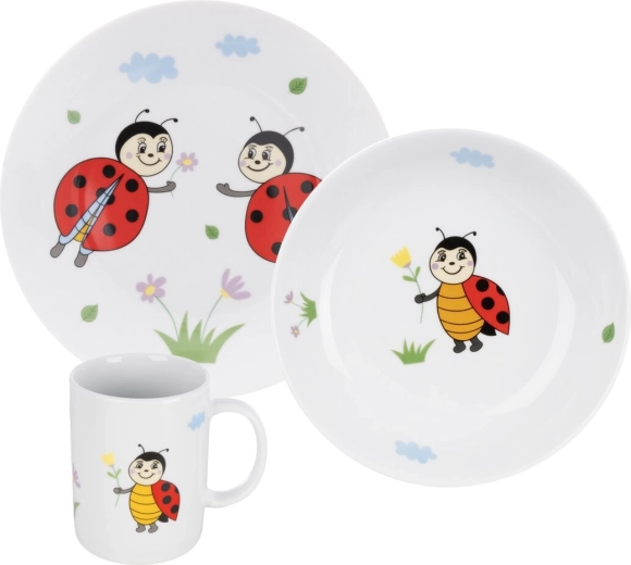 Set de masă pentru copii Buburuză 3 buc.