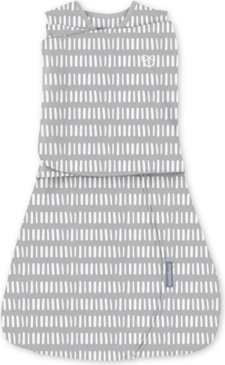 Zavinot SwaddleMe cu mâini libere TOG 1, bumbac, Gri, 3–6 luni
