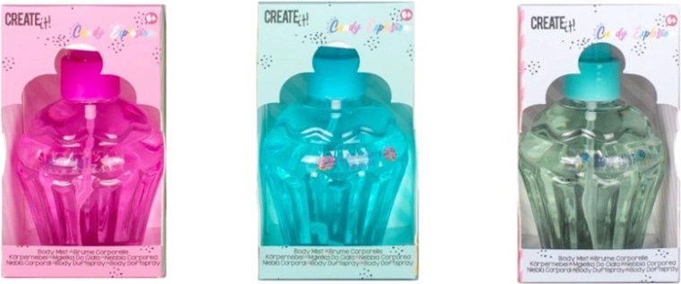 Create It! Candy – ceață de corp pentru copii – 3 arome dulci