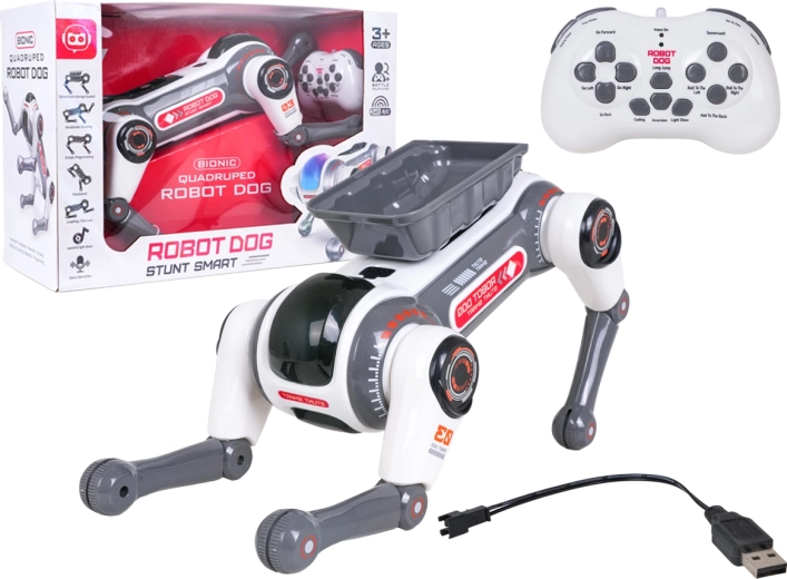 Câine robotic cu telecomandă Aidog cu lumini - 1 bucată