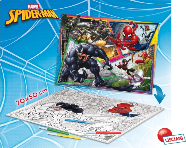 Puzzle de podea reversibil Spider-Man cu 150 de piese