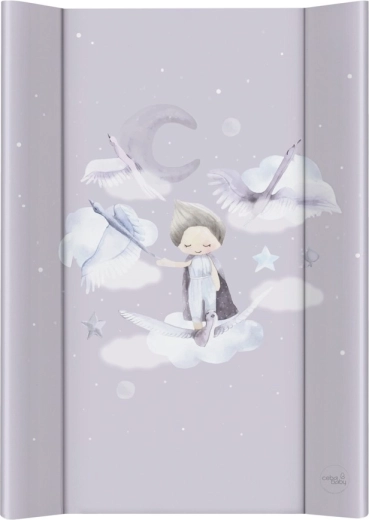 Ceba Baby salteluță de înfășat moale cu 2 margini 50 × 70 Basic Wild Swans