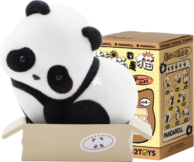 Figurină de colecție 52TOYS Panda Roll Panda ca pisică - 1 bucată