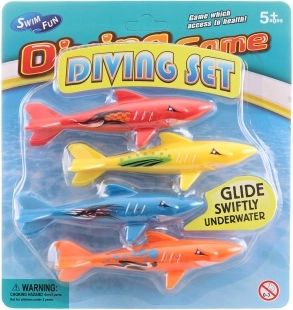 Jucărie de apă Rechini pentru scufundare – set 4 buc