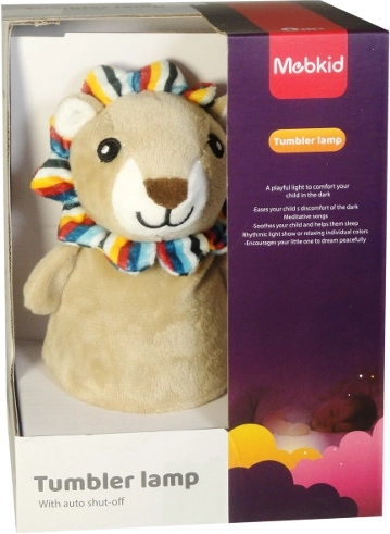 Jucărie balans și veioză de noapte – leu de pluș pentru cei mai mici