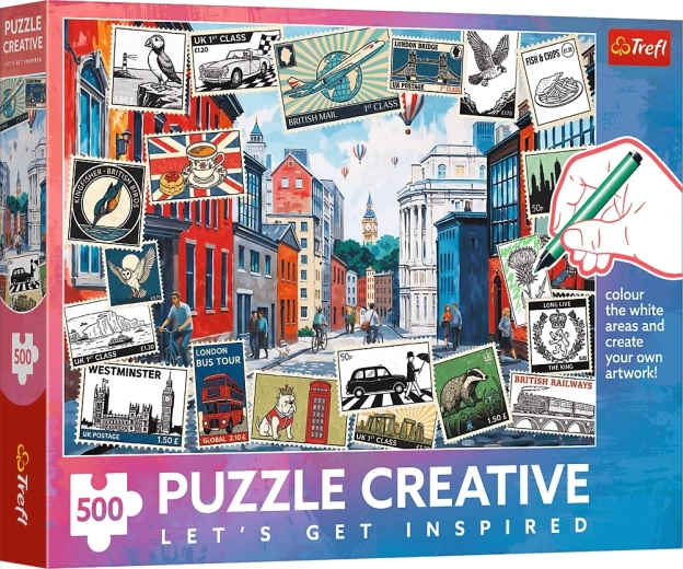 Puzzle TREFL Creative Salutări din Londra 500 piese