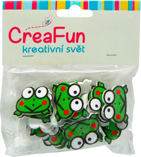 Mărgele din lemn broască 20 buc 2,5 × 2 cm