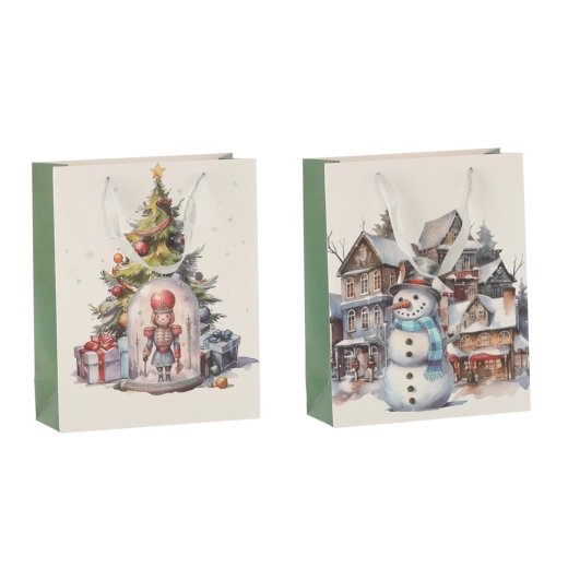 Pungă cadou FROZEN Christmas 30 × 42 × 12 cm, set 12 buc