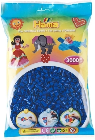 Mărgele de călcat Hama Midi albastre 3000 buc.