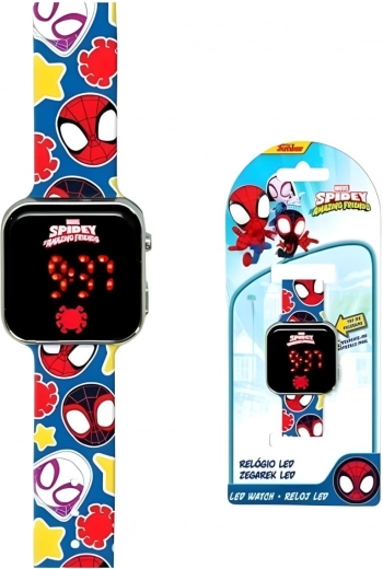 Ceas digital LED din silicon Spidey