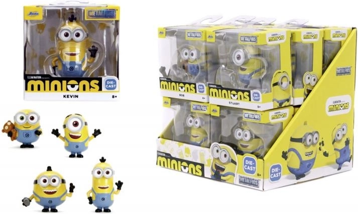 figurină de colecție din metal MINIONS 6,5 cm – Bob, Stuart, Kevin sau Otto
