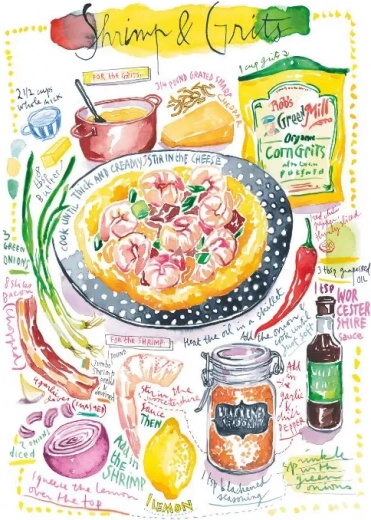 Puzzle creveți cu griș 1000 piese MAGNOLIA