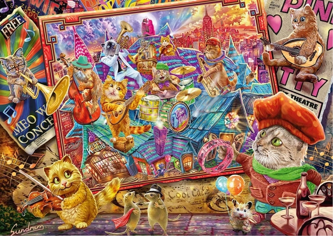 Puzzle Mania pisicilor 1000 piese SCHMIDT