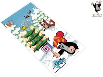 Punguță CADOU KRTEČEK Crăciun 21 × 40 cm