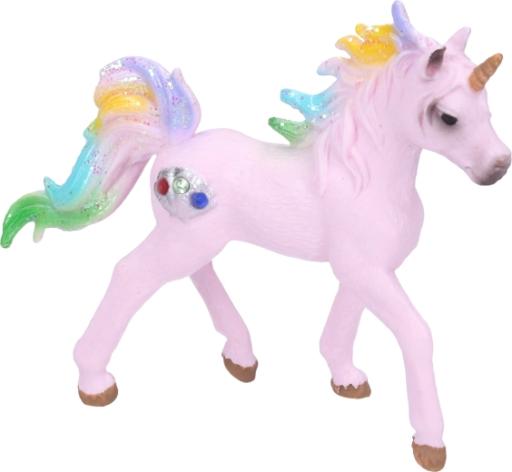 figurină colorată unicorn 10 cm