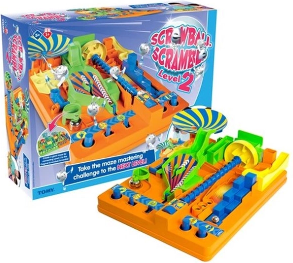 Tomy Crazy Ball 2 – joc de îndemânare, turn cu obstacole