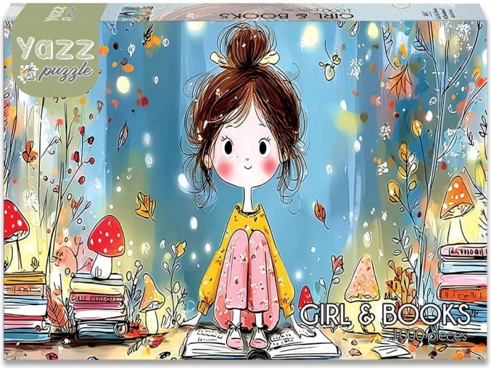 Puzzle Yazz Fata și cărțile 1000 de piese