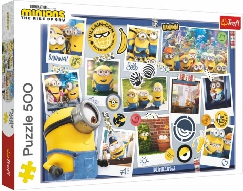 Puzzle Minionii Colecție Nebună de Fotografii 500 de piese