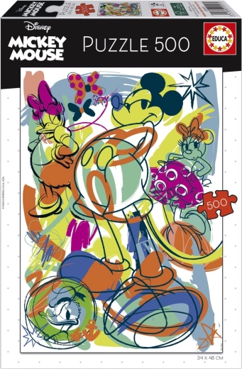 Puzzle Educa Mickey și prietenii 500 de piese