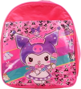 Rucsac textil pentru fete cu motiv din plastic