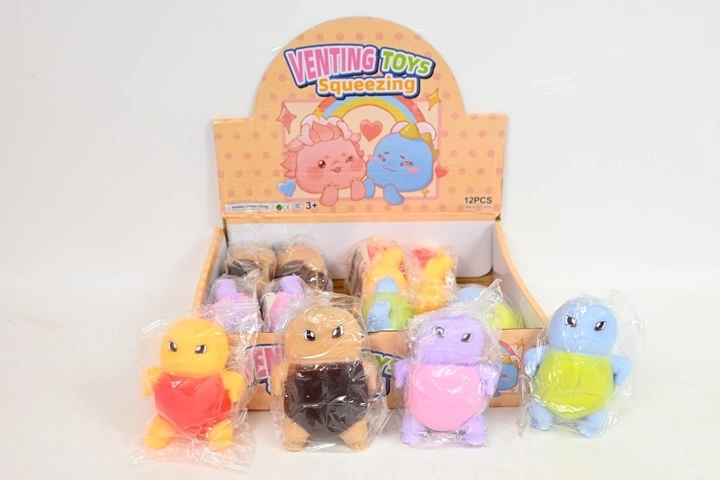 Jucărie antistres tip „squishy” broască țestoasă – jucărie de strâns (12 buc. în display)