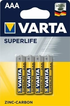 Varta Superlife AAA R03 baterii zinc-carbon 1,5 V, blister 4 buc