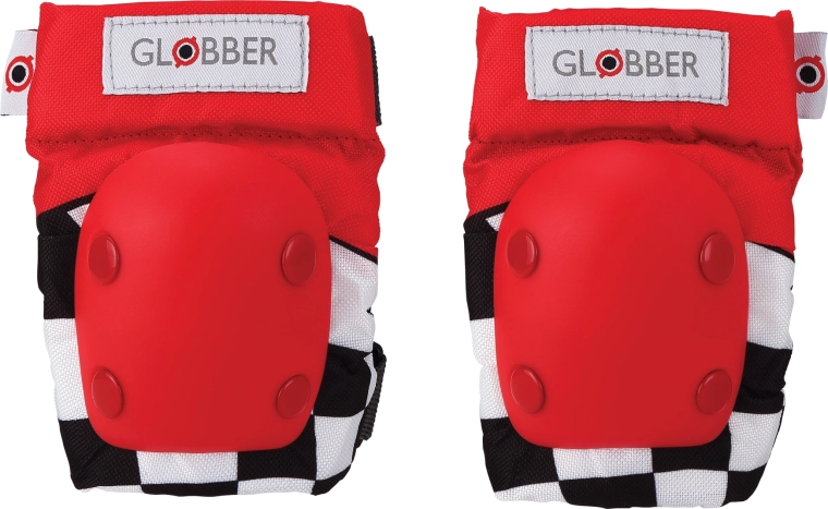 Set de protecții Globber pentru genunchi și coate Racing Red