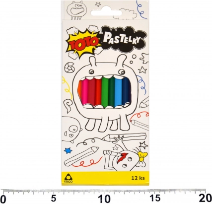 Creioane colorate triunghiulare ERGO 12 buc