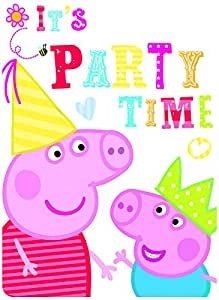 Peppa Pig invitații cu plicuri (6 buc.)