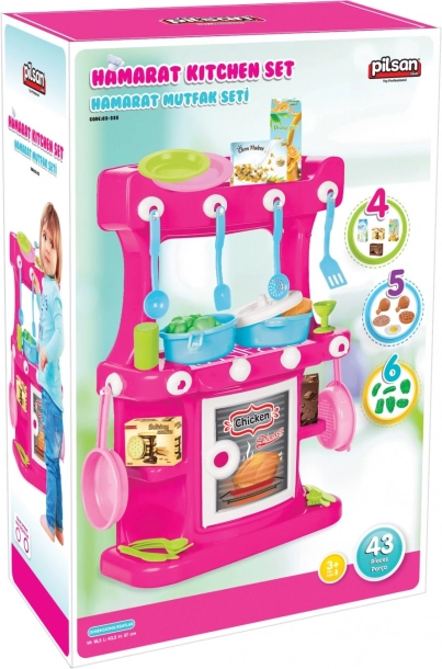 Set de bucătărie roz