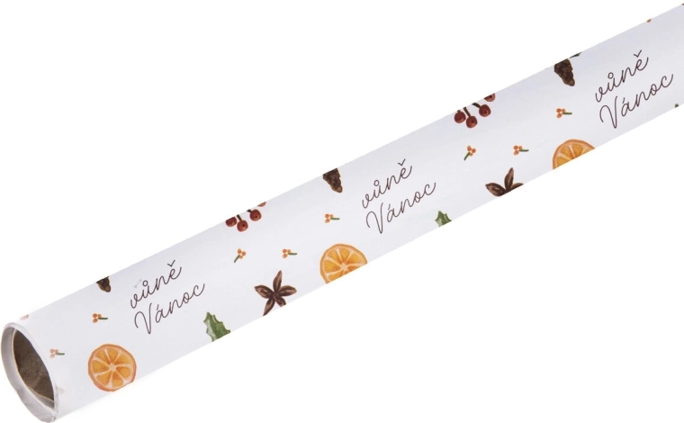 Hârtie de ambalaj Parfumul Crăciunului 5 m × 70 cm la rolă - 1 bucată