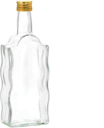 Sticlă de sticlă Fala 500 ml cu capac metalic