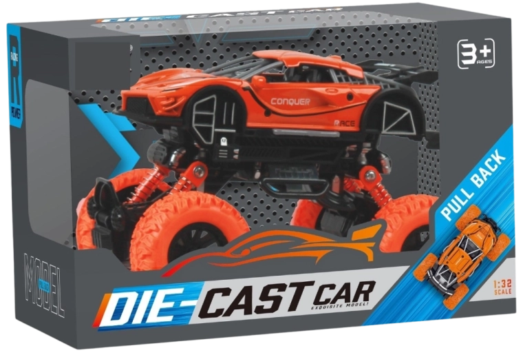 Monster truck Sparkys cu mecanism de propulsie prin tragere înapoi 1:32