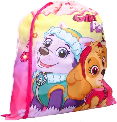 Sac pentru copii cu șnur pe spate Patrula Cățelușilor cu Skye și Everest