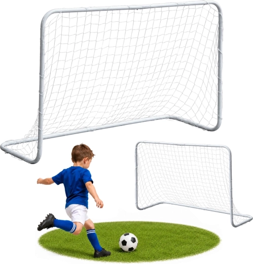 Poartă de fotbal pliabilă pentru copii 120 × 80 cm