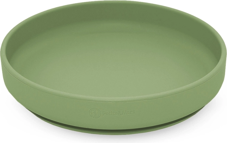 Petite&Mars farfurie din silicon cu ventuză Take&Match sweet pea 6m+